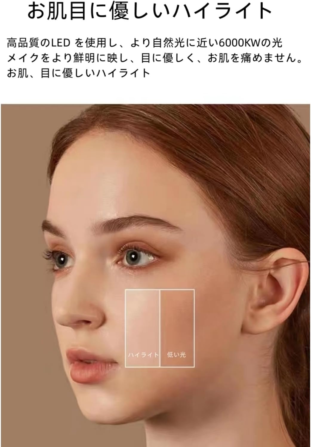 女優ミラー ハリウッドミラー 化粧鏡 卓上/壁掛け両用女優鏡 ライト付きミラー 鏡 大きい 卓上/壁掛け両用可能 3色ライトモード 明るさ調節でき 14個LED電球付き 11倍拡大鏡付き