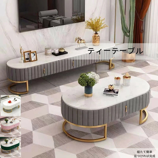 テーブル ローテーブル センターテーブル リビングテーブル　大理石天板　TBL002　 幅100cm （幅110cm　幅120cm　あり）　カラ　カフェ 北欧 西海岸 木製 ヴィンテージ table おしゃれ アイアン TBL002