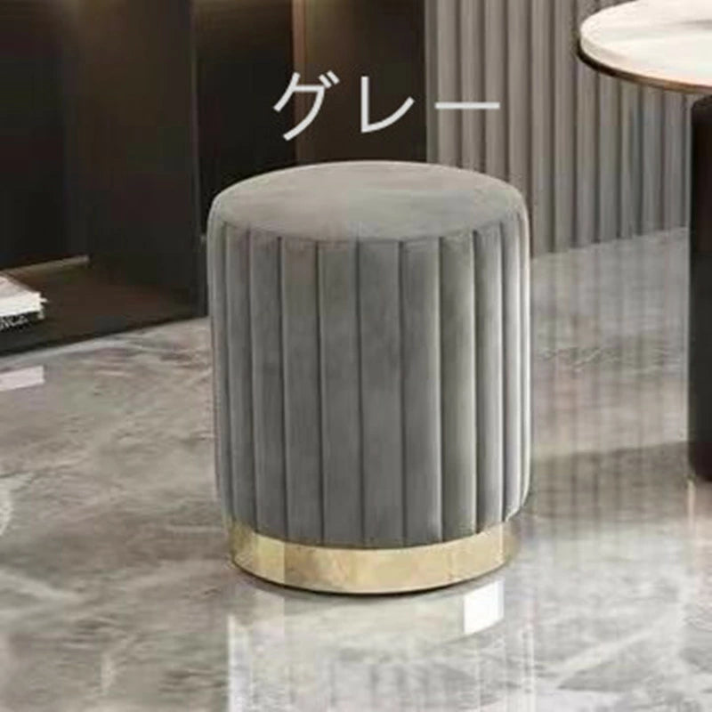スツール　円形スツール　円形椅子　ベロア調　ベルベットラウンドスツール　カラ　椅子　大人気　4色あり　 スツール　椅子 おしゃれ イス 丸 ベロア スチール　 上品 高級感 かわいい おしゃれ 北欧 ドレッサースツール 	SF07　