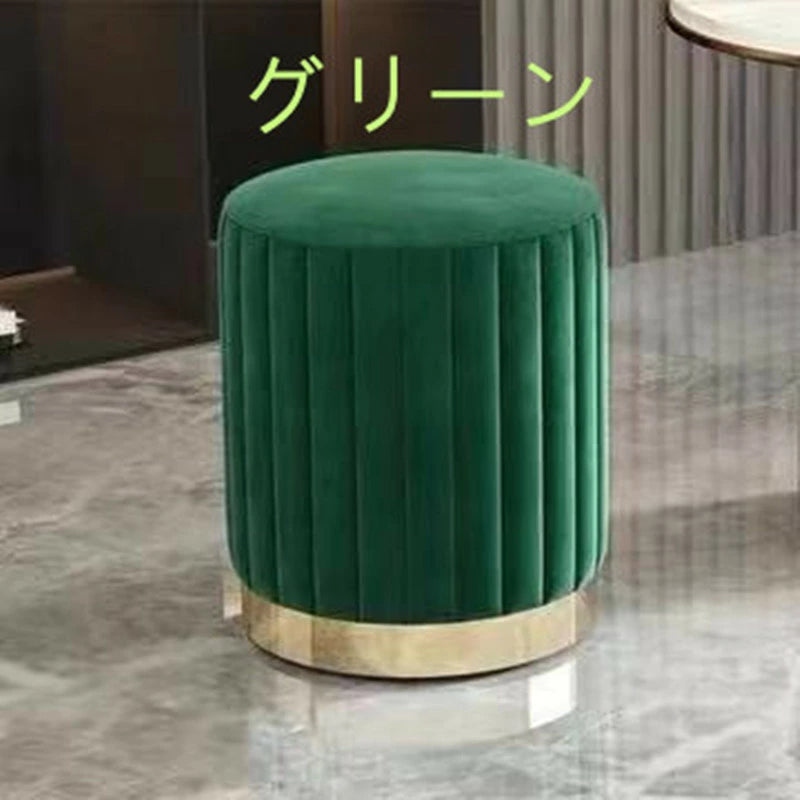 スツール　円形スツール　円形椅子　ベロア調　ベルベットラウンドスツール　カラ　椅子　大人気　4色あり　 スツール　椅子 おしゃれ イス 丸 ベロア スチール　 上品 高級感 かわいい おしゃれ 北欧 ドレッサースツール 	SF07　