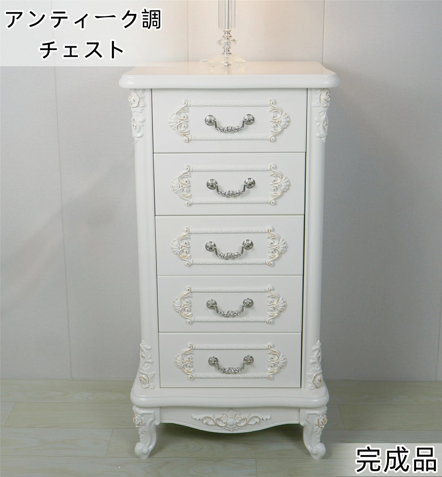 ドレッサー お姫系 北欧風 化粧台収納 オシャレ クラウン 幅100cm スツールセット １０cm スツールセット １０９ LEDミラー LEDミラー 化粧テーブル 収納付き 鏡台 j１０９-crown100
