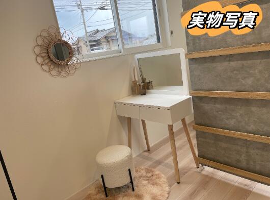 ドレッサー おしゃれ ワイト姫系 デスク コスメ台 化粧台 新生活応援 安い 北欧風鏡台 女優ミラー 幅70CM広い鏡 ドレッサーのみ 椅子なし 化粧テーブル 小さい化粧台 収納 ネイルサロン まつげサロン ヘアサロン 　国内発送 J106