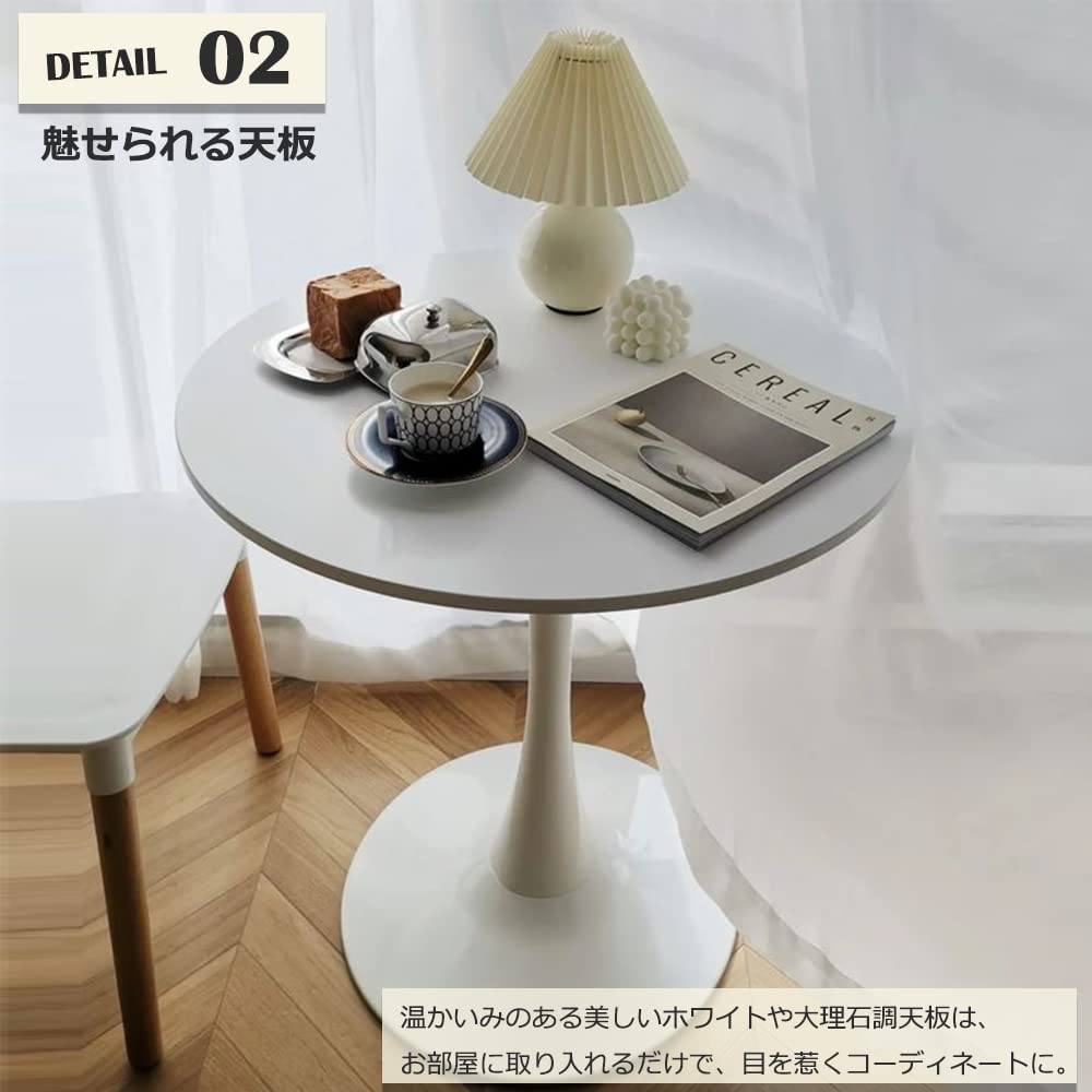 ダイニングテーブル 丸テーブル ブラック　黒 幅60cm 　TBL01　(白/ブラウン　幅７０cm、幅８０cmも販売しています、オプションでサイズ変更）　組み立て簡単 お手入れ TBL001